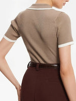 Contrast Trim Button Detail Polo