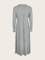Full Size Heart-Decor Layered Midi Dress Plus Size