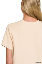 Zenana Viscose Round Neck Top & Pants Set