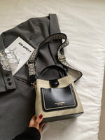 Two-Tone Bucket Crossbody Bag