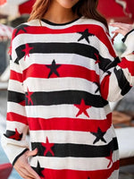 Stars and Stripes Long Sleeve Sweater