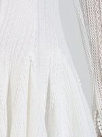 Layered Round Neck Long Sleeve Dress