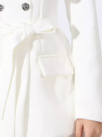 Flower Long Sleeve Blazer and Pants Set