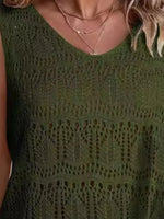 Crochet Sleeveless Sweater Vest