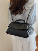 Geometric Flap Shoulder Bag