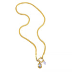 18K Gold-Plated Herringbone Chain Necklace