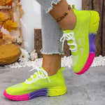 Lace Up Round Toe Sneakers