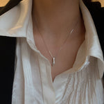 925 Sterling Silver Zircon Pendant Necklace