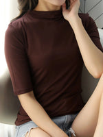 Solid Color Short Sleeve T-Shirt