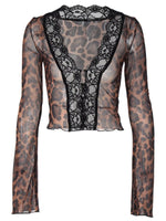 Lace Detail Long Sleeve Top