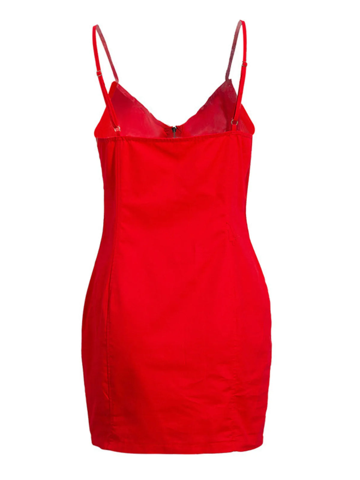 Full Size Zip-Front Bodycon Mini Dress Plus Size