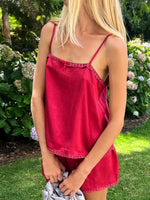 Lace Detail Cami and Shorts Set