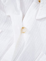 Lace Sleeve Button Down Shirt