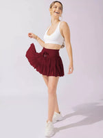 High Waist Skort with Pockets