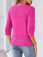 Button Up 3/4 Sleeve Cardigan
