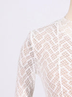 Lace Mock Neck Long Sleeve Maxi Dress