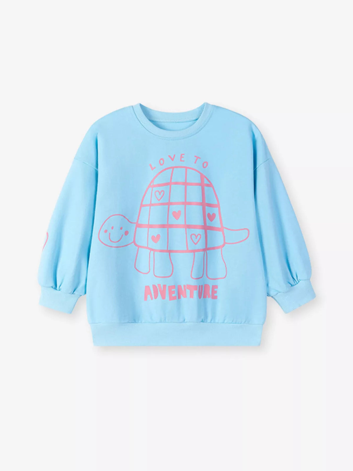 Children's Turtle Round Neck Top and Pants Set