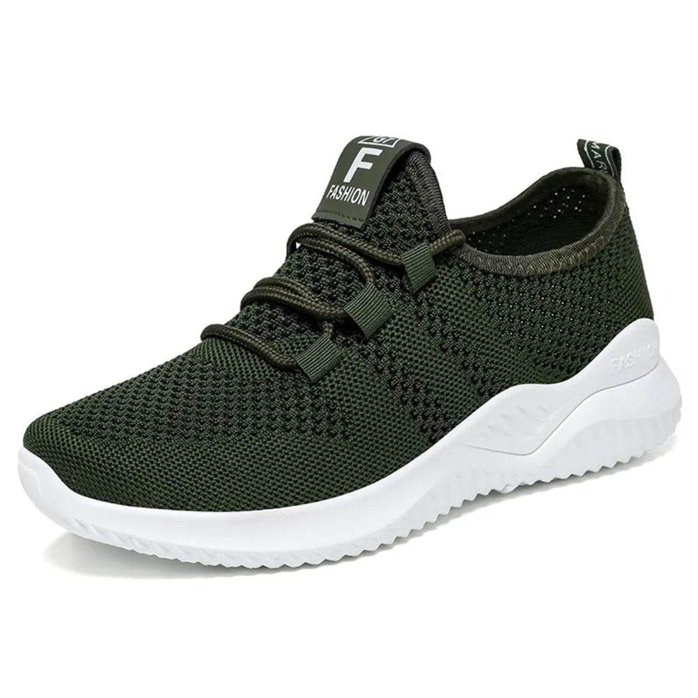 Breathable Mesh Lace Up Athletic