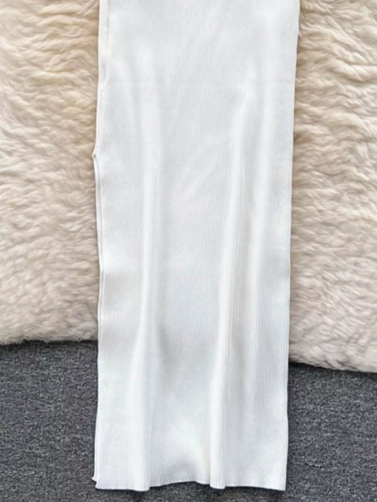 Knot Back Sleeveless Knit Bodycon Midi Dres