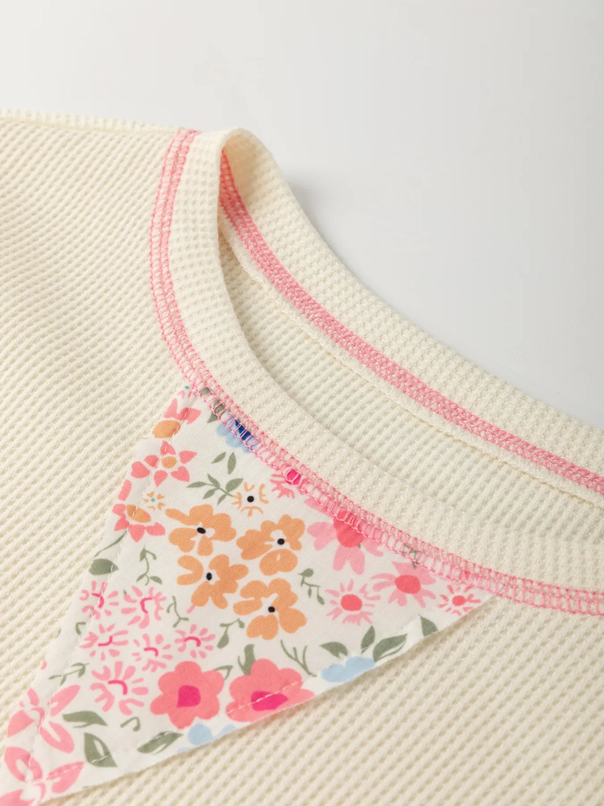 Floral Round Neck Relaxed Fit T-Shirt