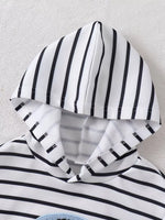 Children's Striped Elephant Hoodie & Pants Set