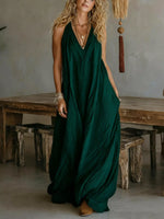 Full Size Sleeveless Flowy Maxi Dress Plus Size