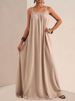 Spaghetti Strap Flowy Maxi Dress