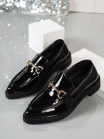 Point Toe Block Heels Loafers