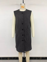 Sleeveless Longine Vest Coat