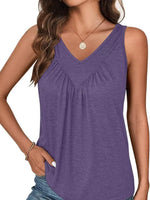 Ruched V-Neck Tank