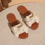 Bow Knot Decor Flat Sandals