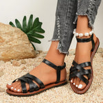 Open Toe Woven Sandals