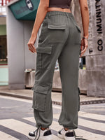 Casual Wide Leg Cargo Jeans