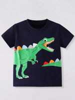 Children's Dinosaur Graphic Short Sleeve T-Shirt