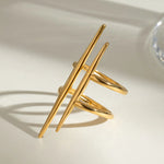 Stainless Steel Asymmetrical Ring