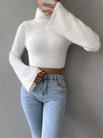 Turtleneck Flare Sleeve Sweater