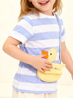 Children's Duck Applique Striped T-Shirt