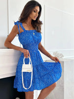 Polka Dot Square Neck Mini Cami Dress