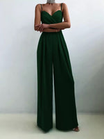 Full Size Spaghetti Strap Wide Leg Jumpsuit Plus Size
