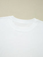 Lace Long Sleeve Insert Drop Shoulder Tee