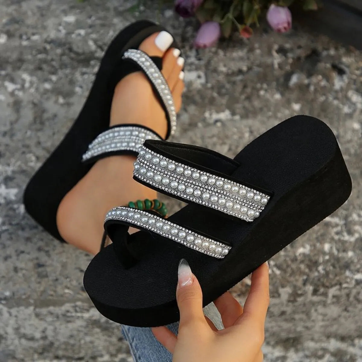 Open Toe Wedge Sandals