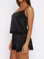 Lace Detail Cami and Shorts Set