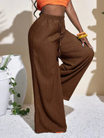 Wide-Leg Pants with Drawstring