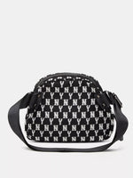 NY Pattern Canvas Crossbody Bag