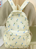 Floral Print Lightweight Backpack Bag