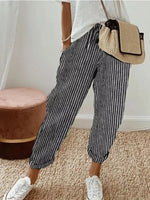 Striped Cropped Pants