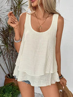 Wide Strap Layered Tank