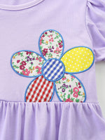 Children's Floral Puff Sleeve Casual Dress