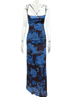 Floral Print Spaghetti Strap Maxi Dress