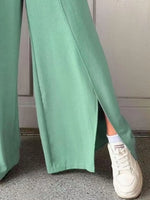 Slit Wide Leg Pants
